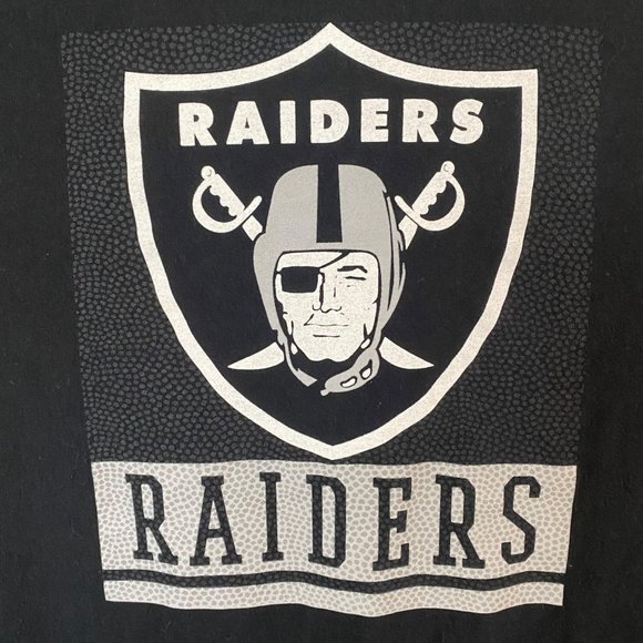 NFL Las Vegas Raiders T-Shirt Mens XL Black Short Sleeve Football Team Tee - Picture 6 of 9